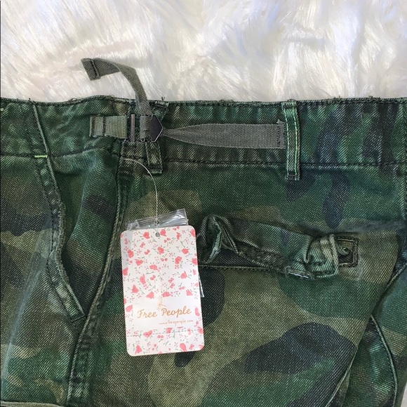 Free People Commander Cutoff Camo Shorts - Picture 5 of 7